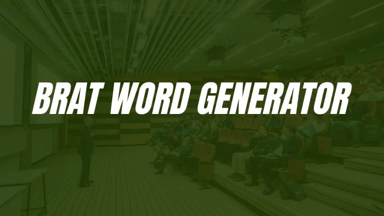 Brat Word Generator